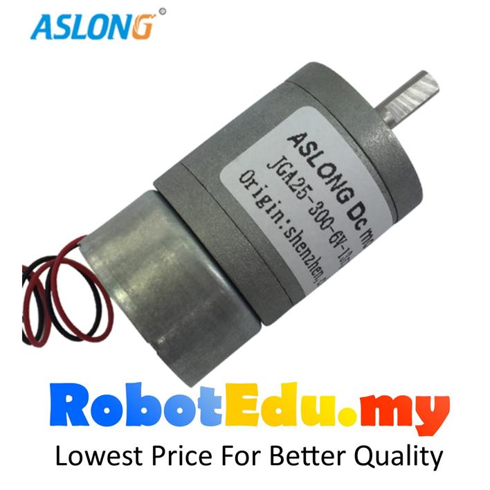 JGA25300 6V 238RPM DC Mini Geared Motor ; D4 4mm Shaft Arduino Robot